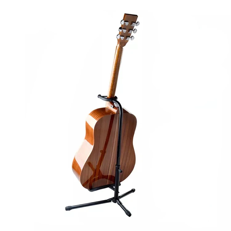 

Wholesale Portable single floor electric acoustic Universal violin electric bass floor holder guitar stand, Black