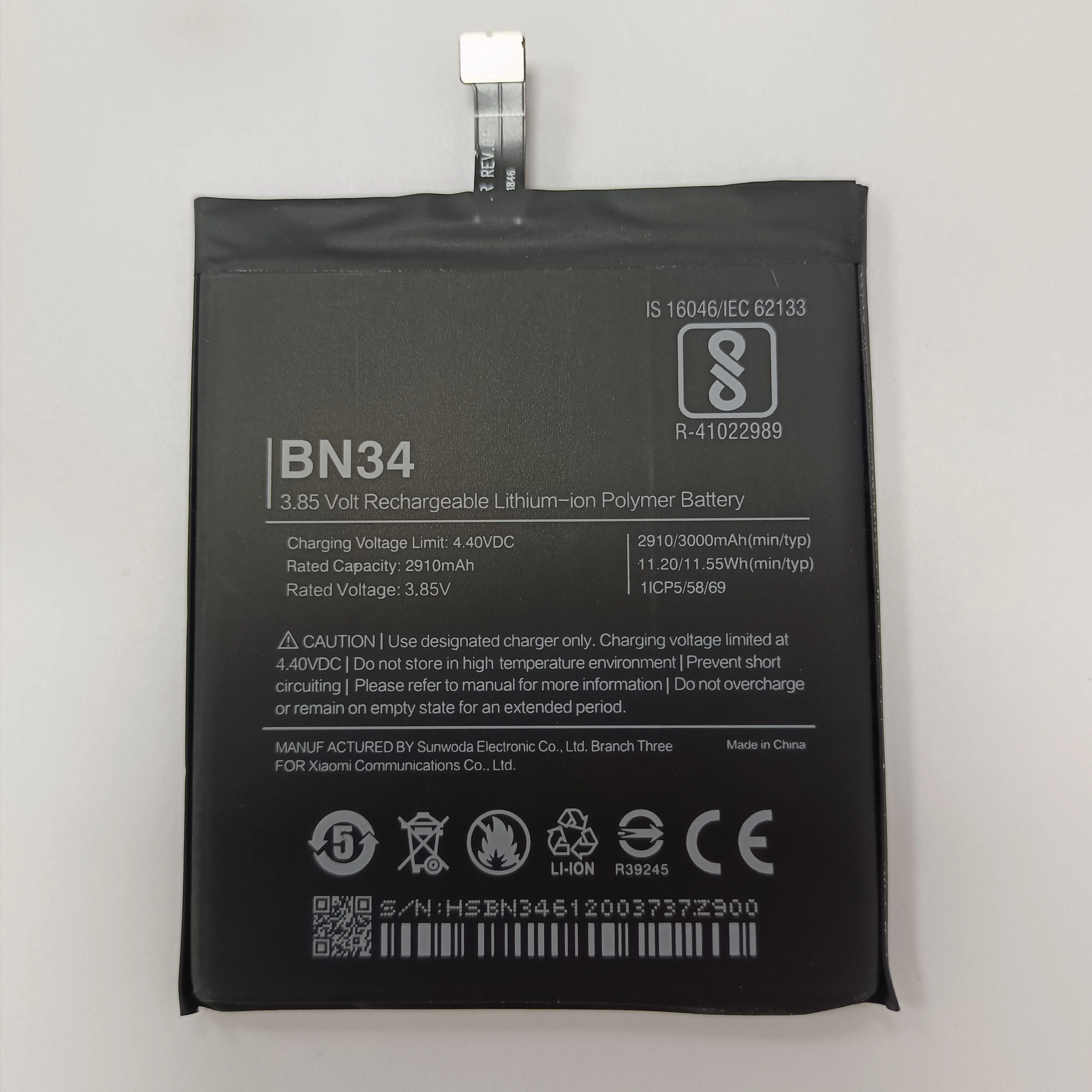 

OEM wholesale 3.85V battery Replacement rechargeable lithium-ion polymer big cell Mobile Phones Battery for xiaomi red mi