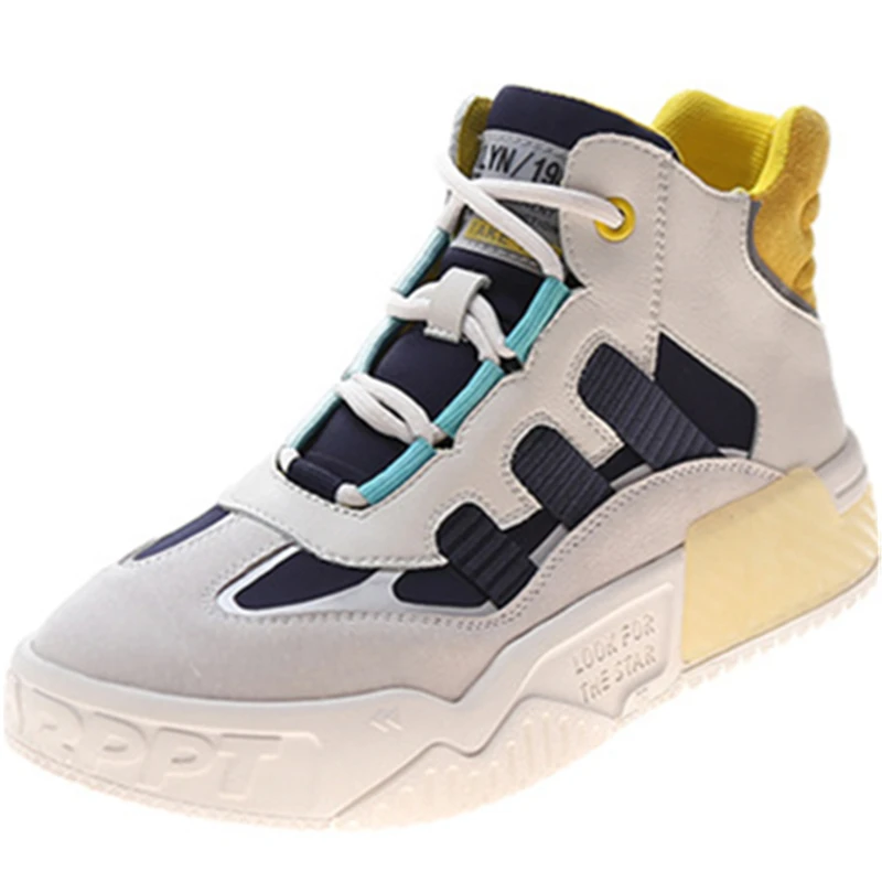 

2021 Women's Shoes Lace Up Thick Platform Mixed colors Fashion Autumn And Winter Casual Sports Shoes