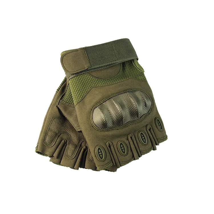 

Reasonable Price Wholesale Thick Cotton Pad Tactical Motor Accessories Half-finger Gloves, Black, army green,sandy