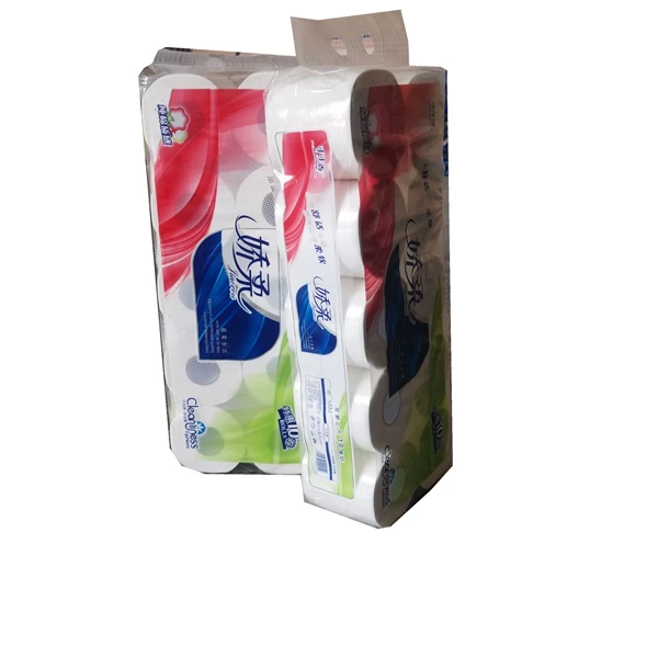 

Brands new color print virgin wood pulp toilet paper roll tissues 4ply, White