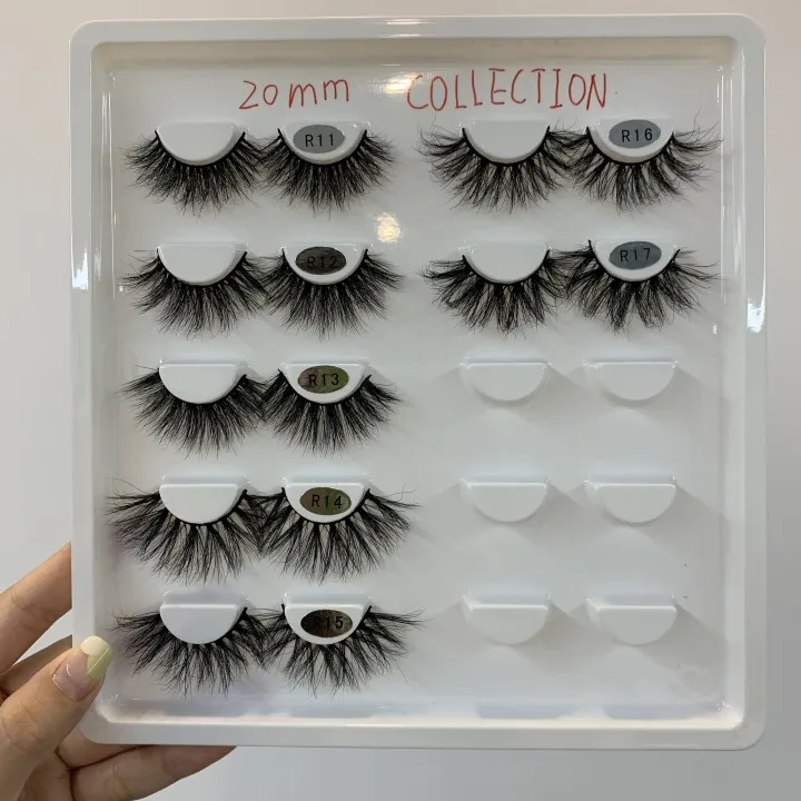 

Wholesale Lash Vendors 20mm Mink Fur Eyelash Reusable Natural 100% Handmade With Eyelash Packaging