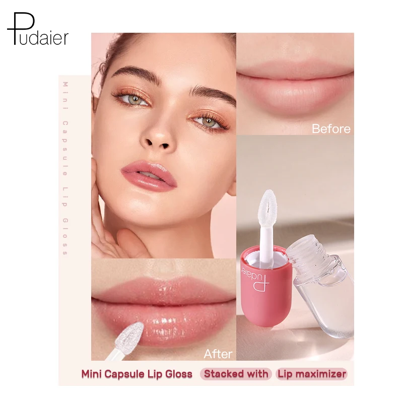 
2020 New Glitter Lip Gloss Transparent Liquid Lipstick Long Lasting Waterproof Moisturizing Sexy Plumper 