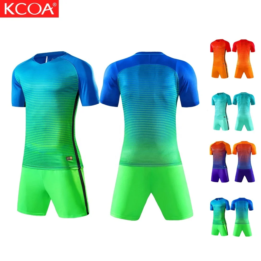 

KCOA Wholesale Custom Sublimation Digital Print Quick Dry Football Soccer Jersey Shirt Uniform Wear For Team