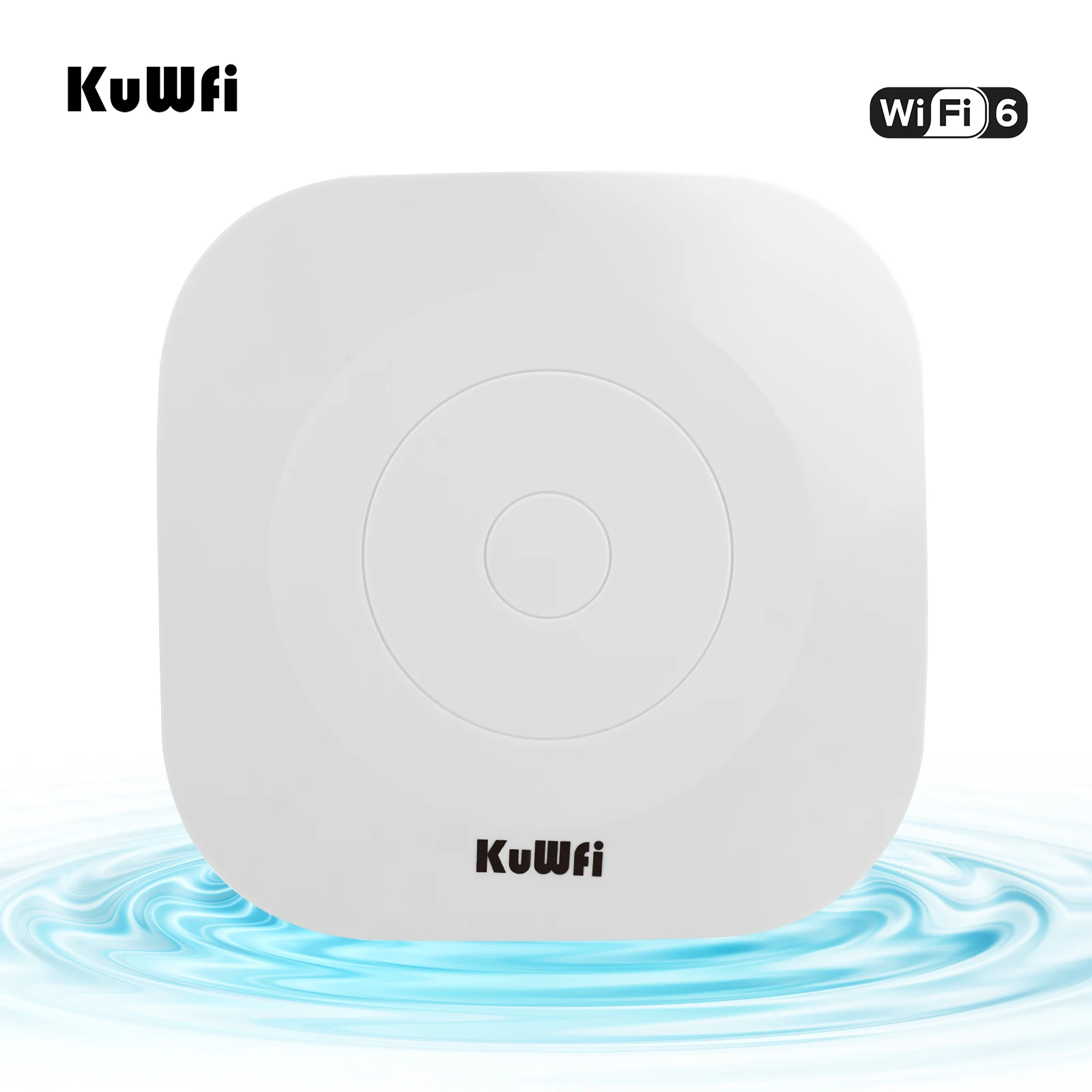 

Hot sale KuWFi 11ax dual band 1800mbps wifi6 high gain antenna wireless ceiling access point for office