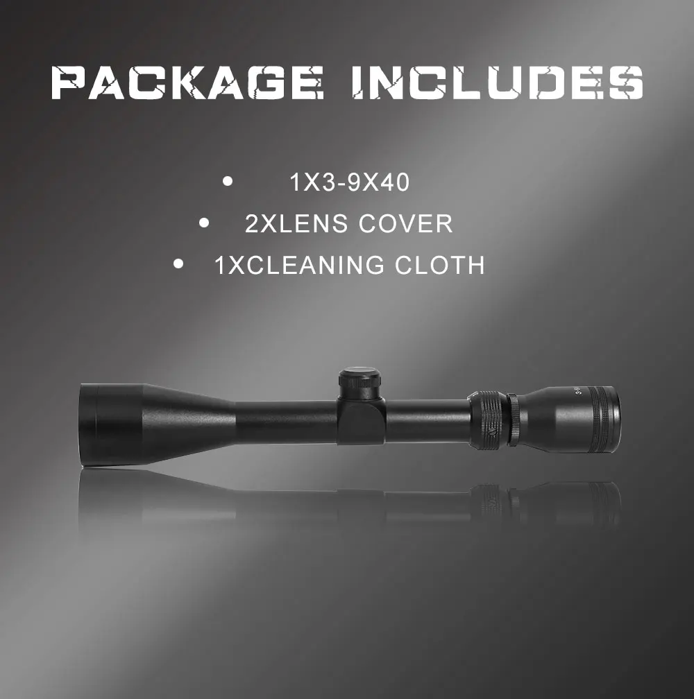 鲁格3 9x40光学瞄准镜瞄准镜狩猎双工十字准线瞄准镜 带自由安装 Buy 3 9x40范围 光学范围 十字准线范围product On Alibaba Com