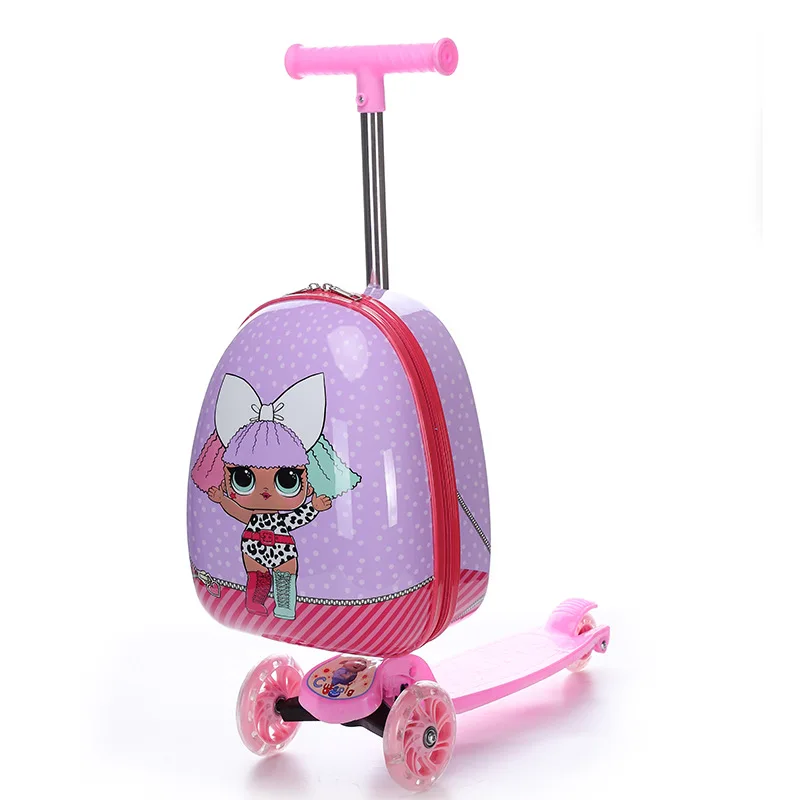 

Factory Direct Children Scooter New Trolley Skateboard All-in-One Lightweight Convenient Trolley Case CLL19-834