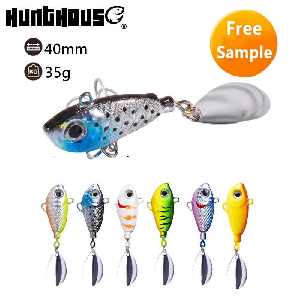 

hunthouse Spinner Spoon Crankbait bass baits, Vavious colors
