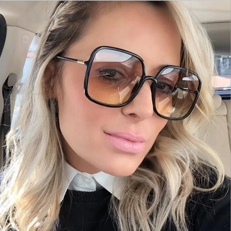 

2021 Fashion Style Wholesale Cheap Oversized Women Square Sunglasses, 6 colors