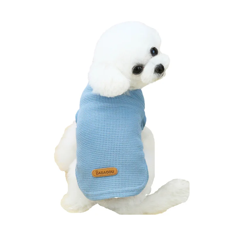 

Factory New Pet Clothing Teddy Puppy Dog Summer Dog T-shirt Pet Vest, As picture