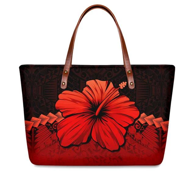 

High Quality Customizable Polynesian Traditional Tribal Print Personalized Fair Trade Simple Tote Mummy Bag, Customized color