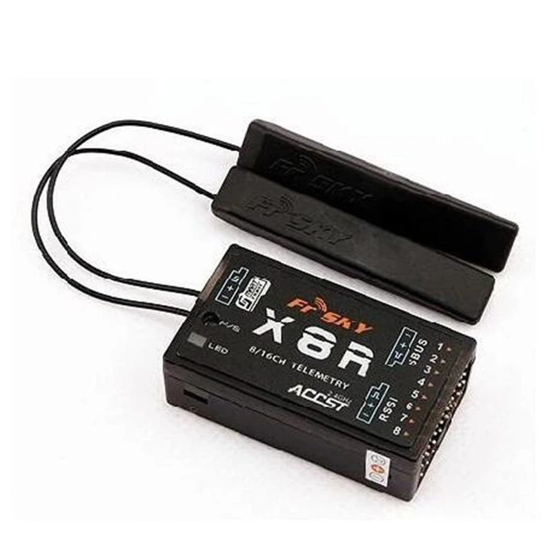 

FrSky 2.4G S.Port 8/16ch Telemetry Receiver X8R - PCB Antenna