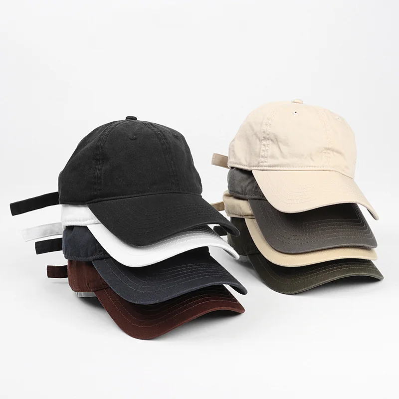 

Solid Color twill plain soft top 3d embroidery Dad hats cotton adjustable vintage blank custom Denim unstructured baseball cap