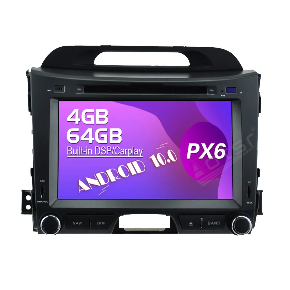 

64G Android Touch Screen Car Video Radio Stereos DVD Player Multimedia System For KIA SPORTAGE 2010-2016 GPS Navigation