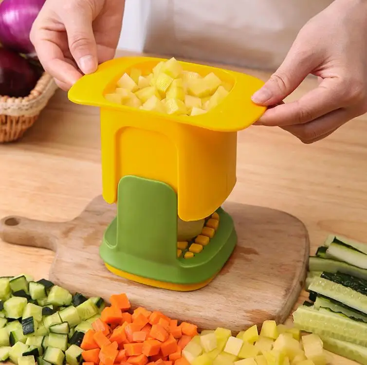 

Multifunctional Kitchen Tools Hand Pressure Onion Dicer Food Slicer Potatoes Cucumber Dicer Julienne Cutter Vegetable Chopper