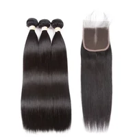 

Brazilian Hair Straight Bundles With Closure Human Hair Bundles With Closure Hair Extension