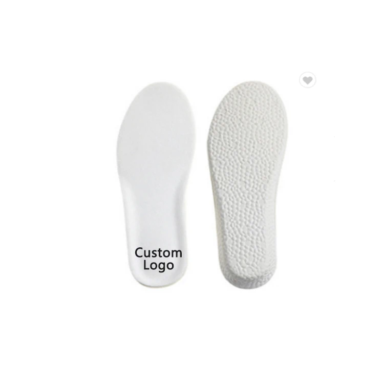 

Popcorn Height Insole Increase Sports Shock Absorption Basketball Breathable Elastic Soft Insole Shoe Insole Print Logo, White