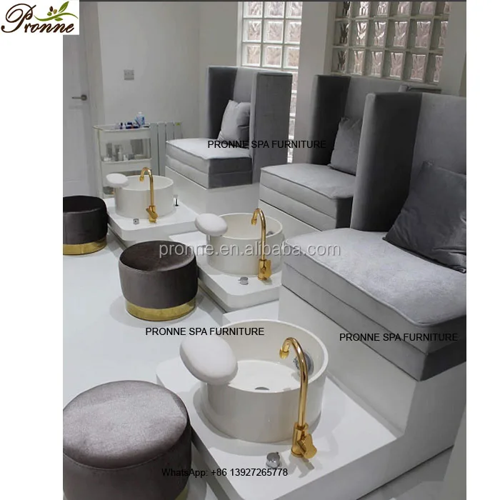 

high quality classic golden beauty equipment spa chair with jet pump, Optional
