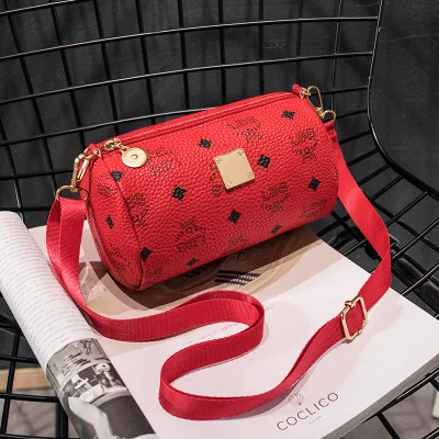 

B-027 2020 monogram-printed round piggy one-shoulder mobile phone bags cases small hand bag for women, 3 colors