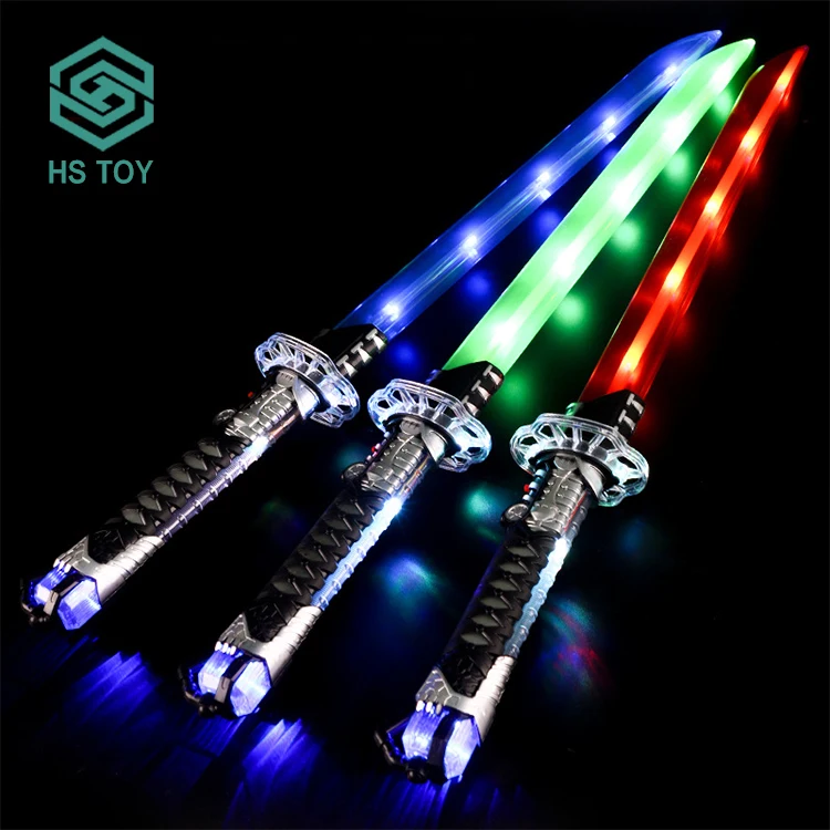

HS TOY Extendable Swords New Product Ideas 2023 For Kids Lightsaber Light Up Toys For Cosplay