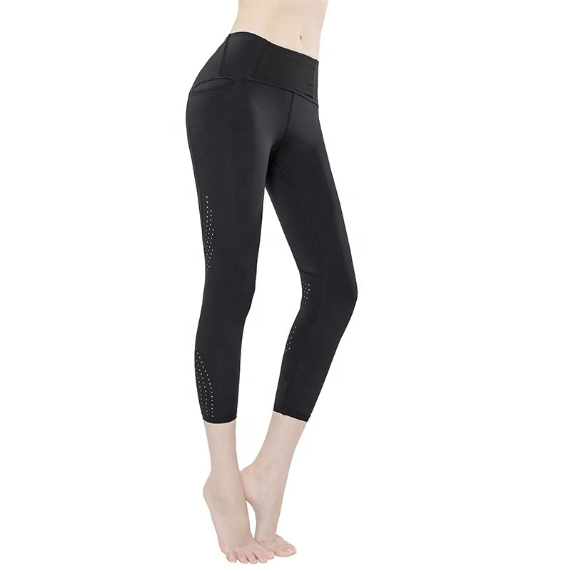 

New European and American Yoga Pants Women's breathable high-elastic nine-point fitness pants