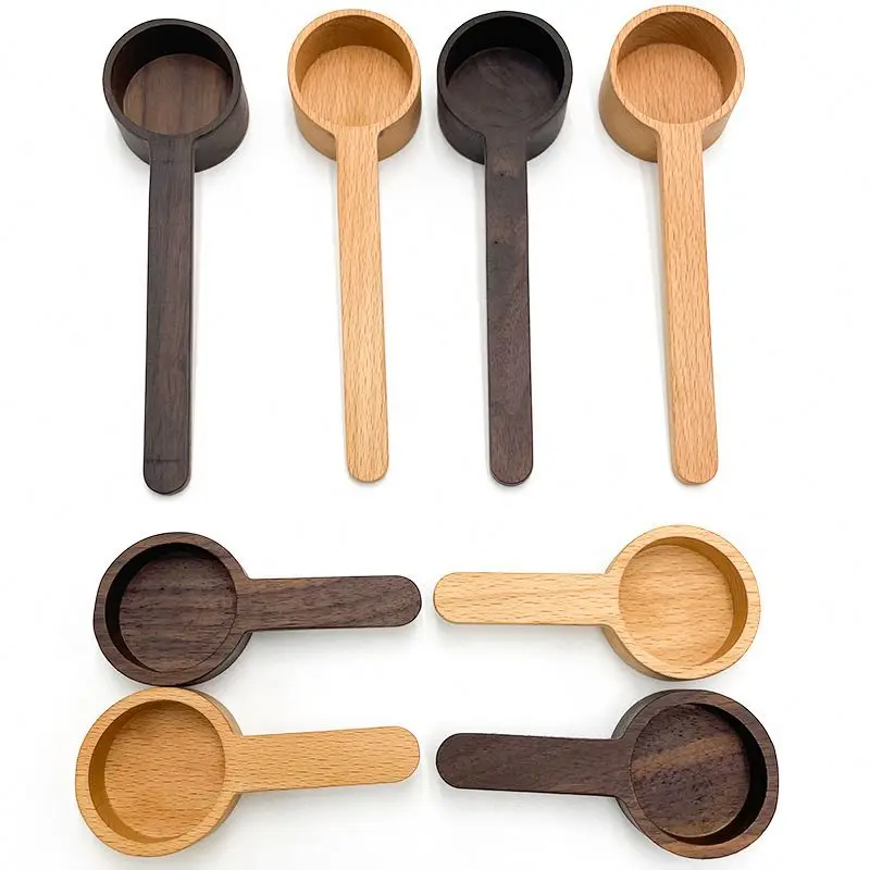 

8g 10g Unique Wooden Coffee Measuring Spoon, Natural