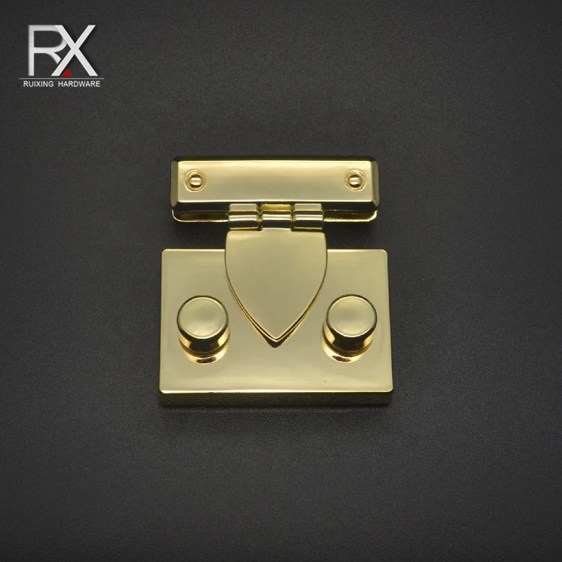 

Guangzhou metal zinc alloy material decoration Automatic plug lock handbag accessories press lock for suitcase bag lock backpack
