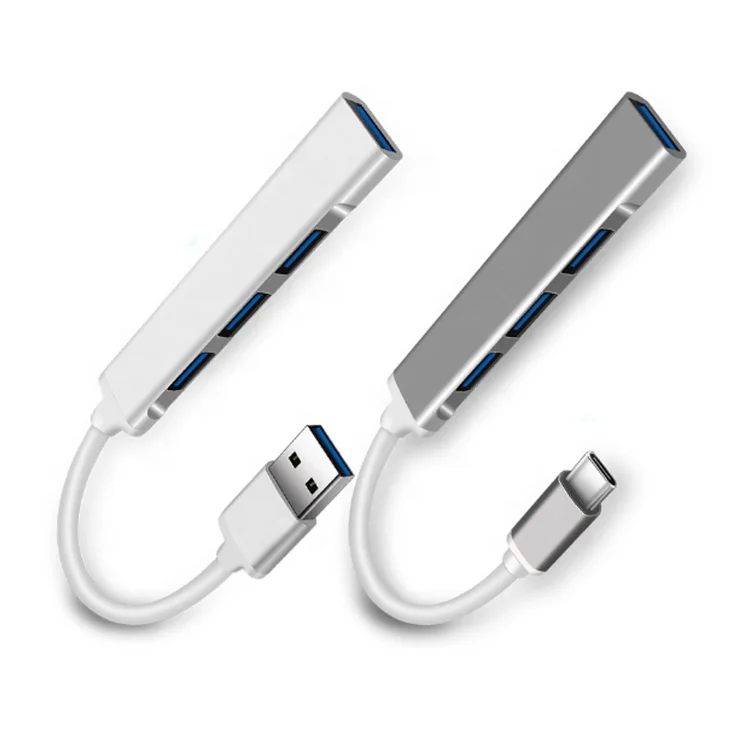 

4 Port USB 3.0 4 in 1 USB C HUB Type C HUB Multi USB 3.1 Adapter For Mac book Pro PC, As picture,customize