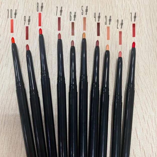 

OEM Wholesale Newest Lip Liner Makeup For Lips Multi-colored Lip Liners Private Label, 10 colors