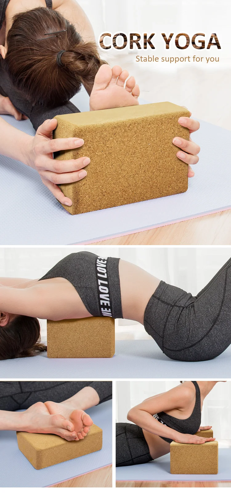 Organic Cork Yoga Blocks YOGASTO