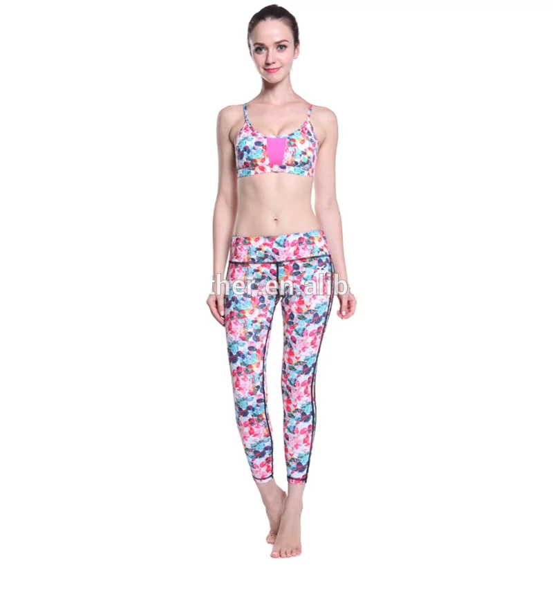 

New arrival women yoga pants leggings high quality sublimation leggings sports wear yoga pants active gym wear Panther Factory, Customize