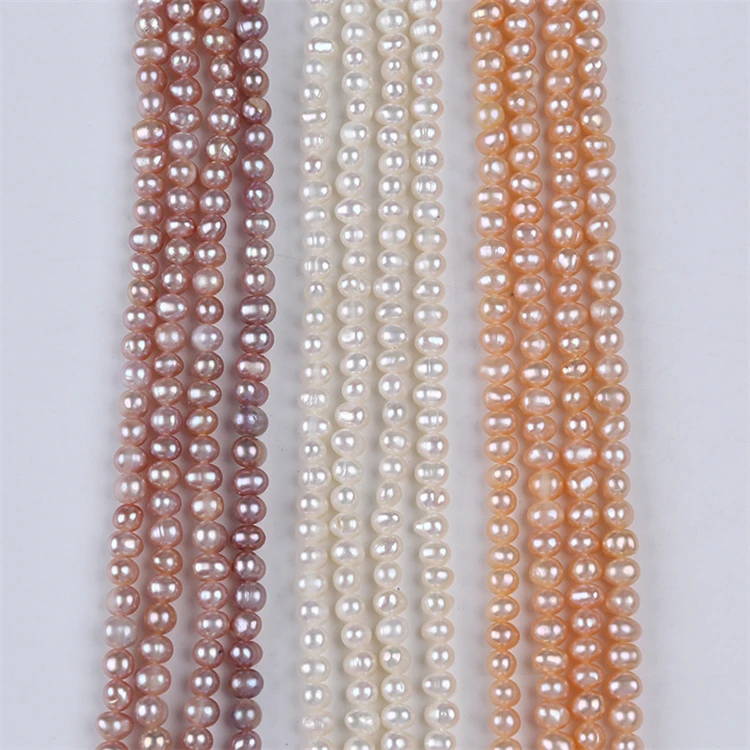 

Hot Sale 4-5mm Freshwater Potato Pearl Strands