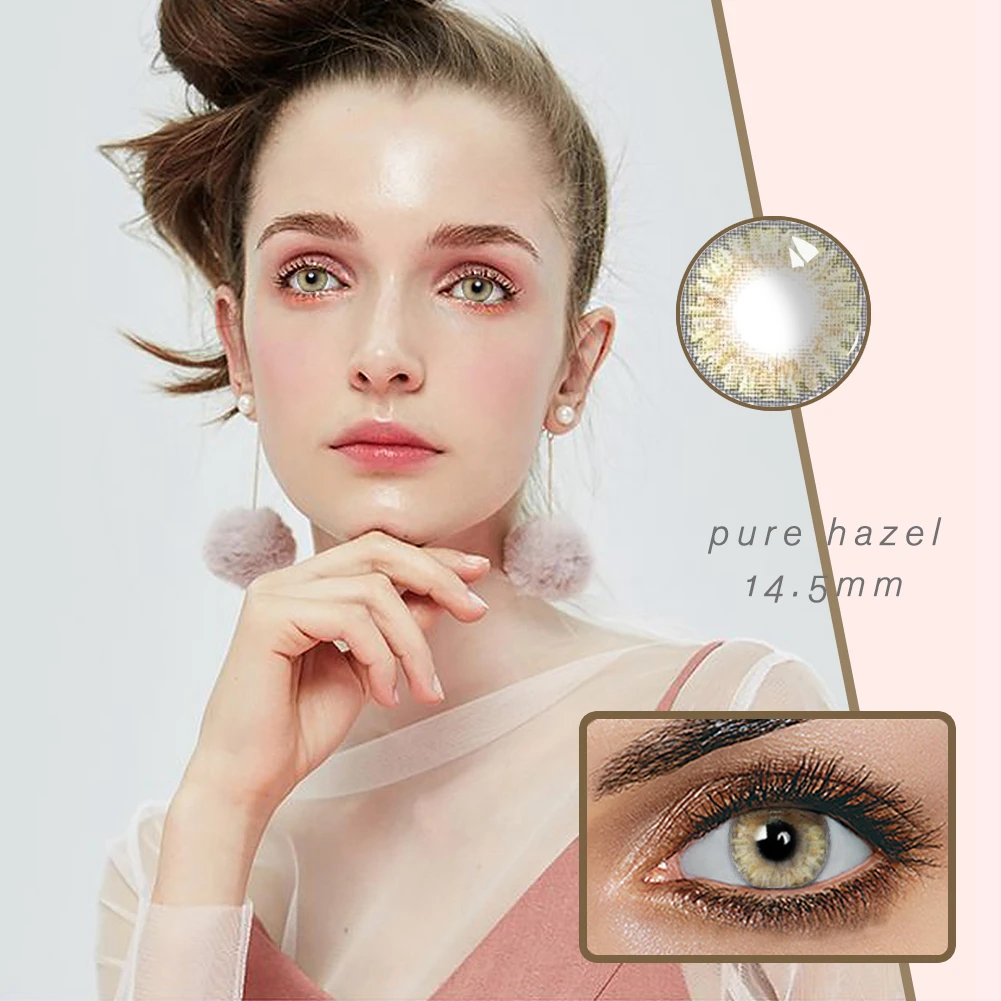 

2022 12 color classic hot contact lenses wholesale support custom packaging and logo, Brown