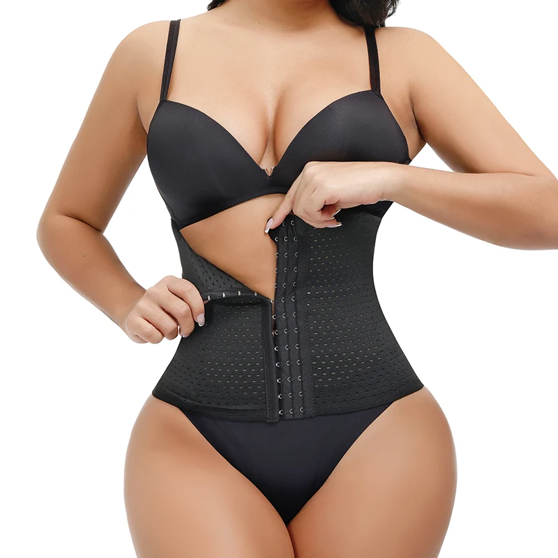 

Wholesale Adjustable Leopard Print Body Shaper Belt Corset Fitness Weight Loss Neoprene Waist Trainer For Women Plus Size Girdle, Black/beige