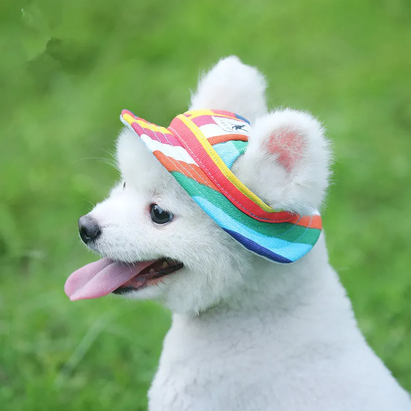 

Wholesale Pet Supplies Pet Supplies Mesh Breathable Sun Hat Cat and Dog Top Hat Princess Hat, Custom color