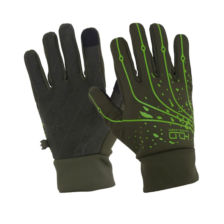 

HANDLANDY Technical Multipurpose Other sport gloves screen touch sport Cycling Touch Screen gloves, Black/green