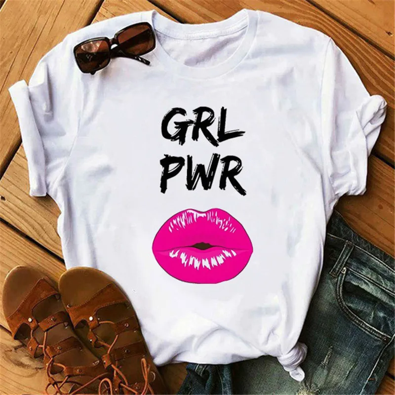 

2021 Newest Crop Tops tshirts Women Factory Price Summer Print Cartoon Graphic T Shirts