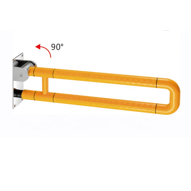 Lqs Commercial Foldable Abs Grab Bar 90 Degree From Horizontal To