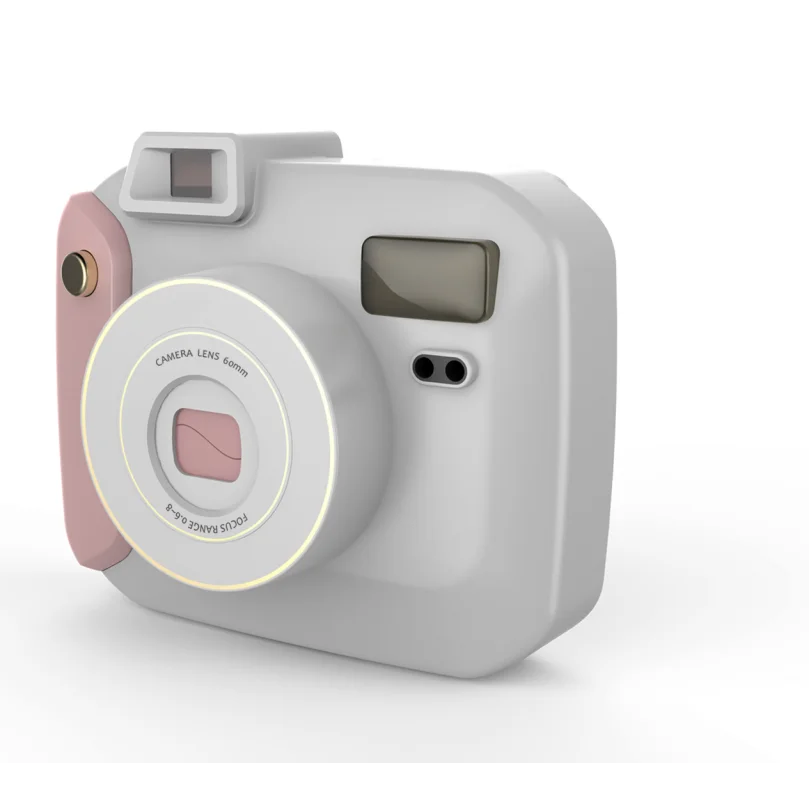 
New Selfie Shooting Instant Camera with Flash & 5 Lighting Modes, Compatible with Instant Mini Film, Blue/Pink 