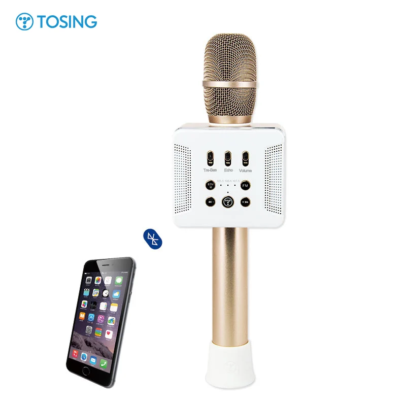 TOSING For iPhone/Android/iPad 3-in-1 Portable duet sing karaoke