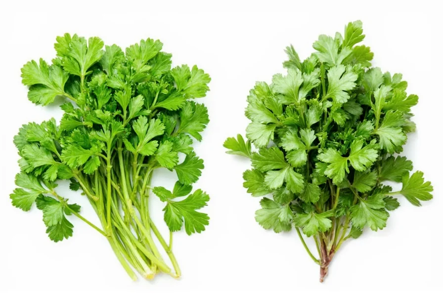 Infographic showing all parts of the coriander plant and their culinary uses