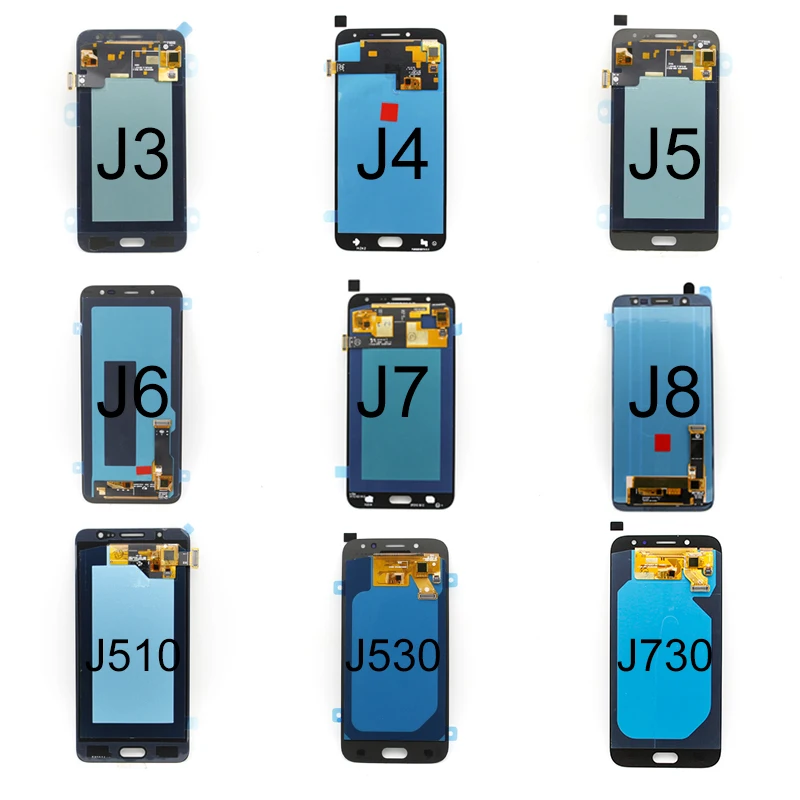 

mobile phone lcds for samsung galaxy j1 j2 j3 j4 j5 j6 j7 j8 oled lcd display display j6 2018 j7 2016 j7 pro 2017 incell, Black