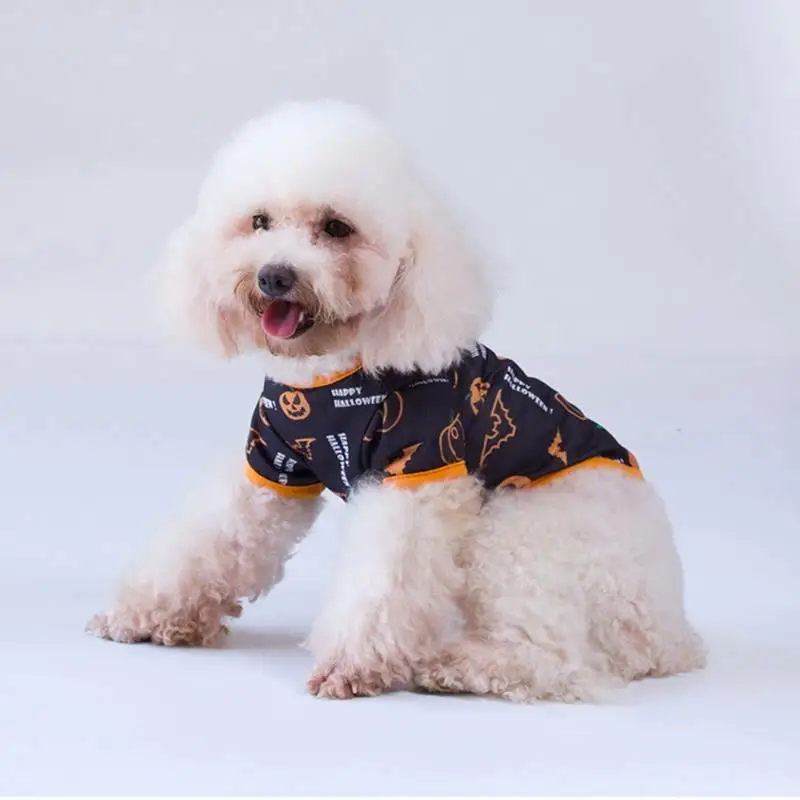 

Wholesale Pet Luxury Clothes Halloween Style Dog T Shirt for Cats and Dogs Pet Costume, 3 colors