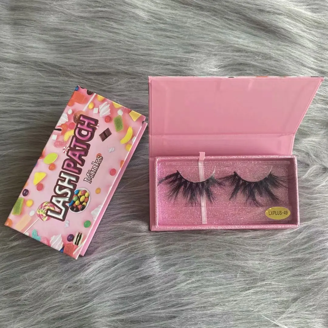 

3D Natural 25mm 30mm Mink whispy lash Eyelashes Vendor whispy mink eyelashes