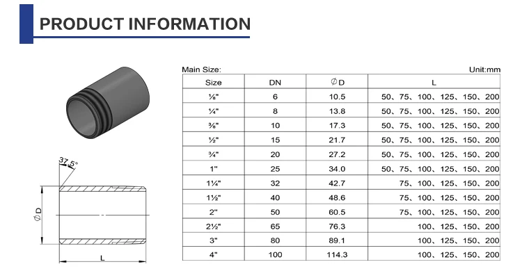 Jis B2303 Forged Stainless Steel 304 316 Male Single Pipe Plain End ...