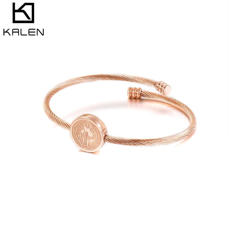 

High Quality Custom Silver Gold bracelet stainless steel wire women's bangle Jewelry, Silver/gold/rose gold