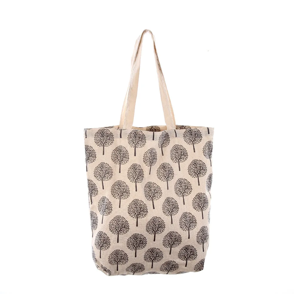 

ODM OEM Cheap Casual Large Capacity Bags Shopping Canvas Print Handbags, Black/white