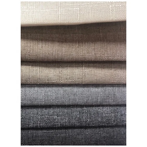 
MALTA decorative slub faux polyester linen sofa cover fabric for furniture cushions  (62417856269)