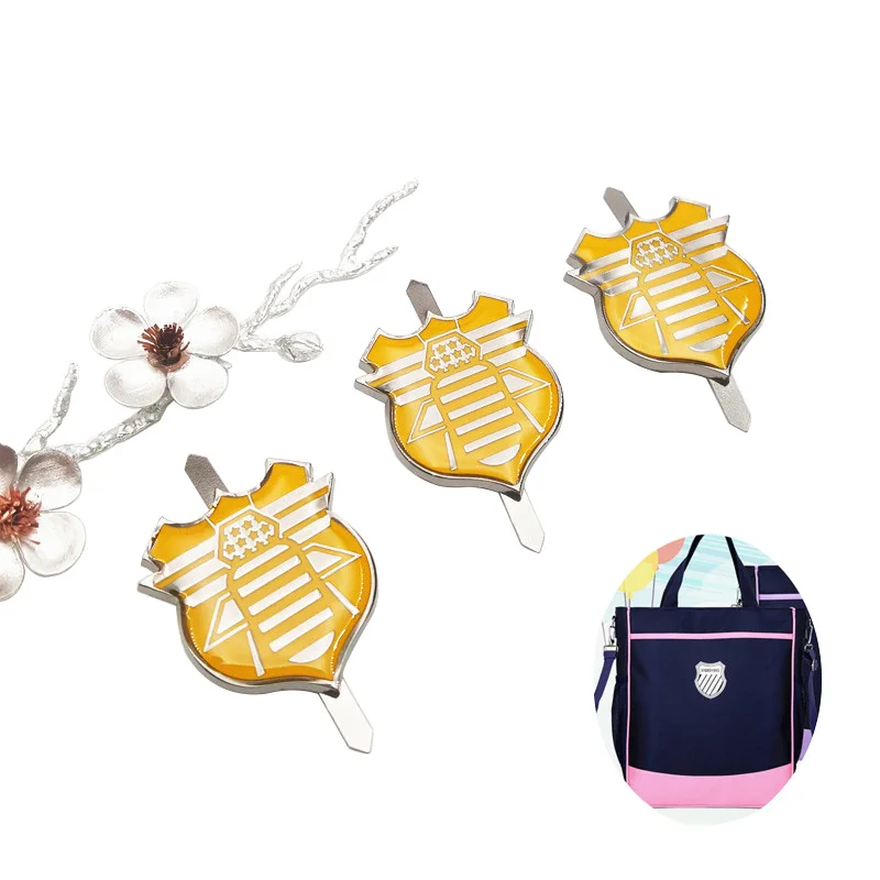 

Customized Special Metal Label U-shaped Presser Foot Label Lettering Trademark Logo For Luggage/Bag, Yellow,etc,customized