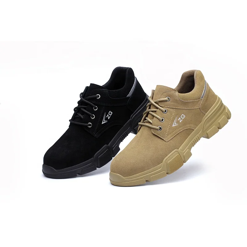 

Comfortable and wearable leather safety shoes safety shoes men men work shoes safety stock